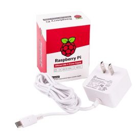 Official Raspberry Pi 4 Power Supply USB-C 15.3W (5.1V 3A)