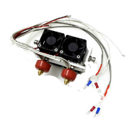 Double Head for 3D Printer With Nozzle Extruder(0.4mm)