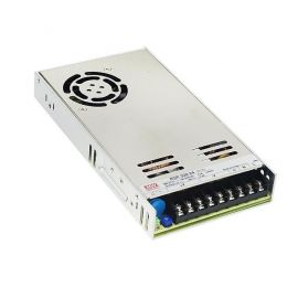 Meanwell: AC-DC Single Output Enclosed Power Supply; 12VDC; 13.4A; PFC; Forced Air Cooling; 1- RSP-320-24