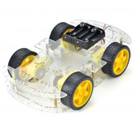 Smart Robot Car Chassis with 4-Wheel Drive (ZK-4WD)