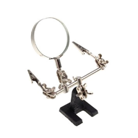 Third Hand Soldering Iron Stand Helping Magnifying Tool