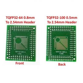 TQFP SMD Adapter Socket Board (32-100pin 0.5mm)/(32-64pin 0.8mm) to 2.54mm Header