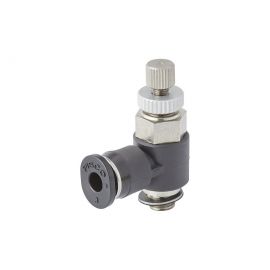 Pisco: Elbow Speed Controller T4 5/32 4mm to M5 NR-04 - JSC4-M5AT