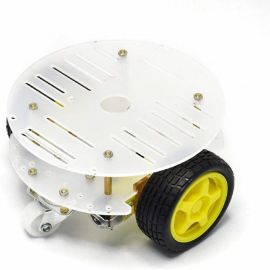 2WD Round Double Deck Robot Car Chassis Kit