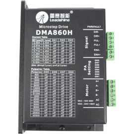 Leadshine: Stepper Motor Driver Controller for Nema23/Nema24/Nema34, 8-80VAC, 24-100VDC, 2.0A-7.2A, 200KHz- DMA860H