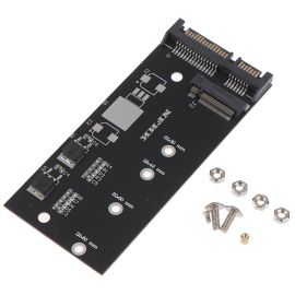 M2 SSD to SATA SSD Adapter NGFF Converter 2.5" NFHK SATA3 Card B Key for M2 SSD 6Gbps Expansion Card, Supports 2230. 2242, 2260, 2280 NGFF SSD