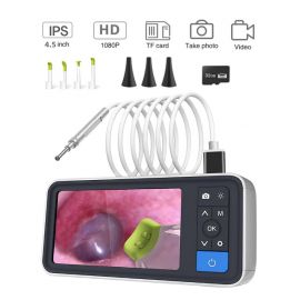Digital Portable Otoscope with Gyroscope, Ear Wax Cleaner, 4.5" Screen - MS450-NTE