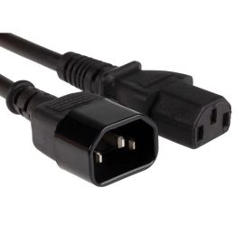 Branded New Power Cord Extension Cable IEC C13 to IEC C14 (Male to Female) 5Feet/6Feet Black
