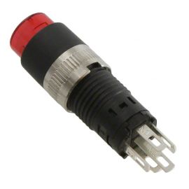 NKK: Pushbutton Switches SPDT ON-(ON) RND Red - HB15CKW01-5C-CB