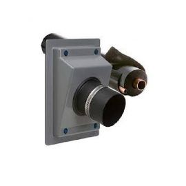 Airex: Titan GS30 Gray 1/2" Wall Outlet and Insulation w/ Black 6ft E-Flex Guard - TGS-650G72EB