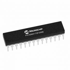 Microchip: 32-bit RISC Microcontroller 50-MHz, 83 DMIPS,  256KB/64KB - PIC32MX170F256B-50I/SP