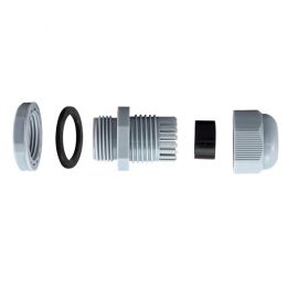 RS Pro: Grey Nylon Cable Gland, M20 Thread, 8mm Min, 12mm Max, IP68 - 210-1327
