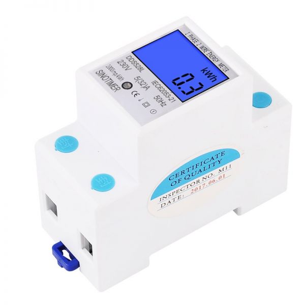 Sinotimer Single Phase Digital Display Energy Meter DDS528L In